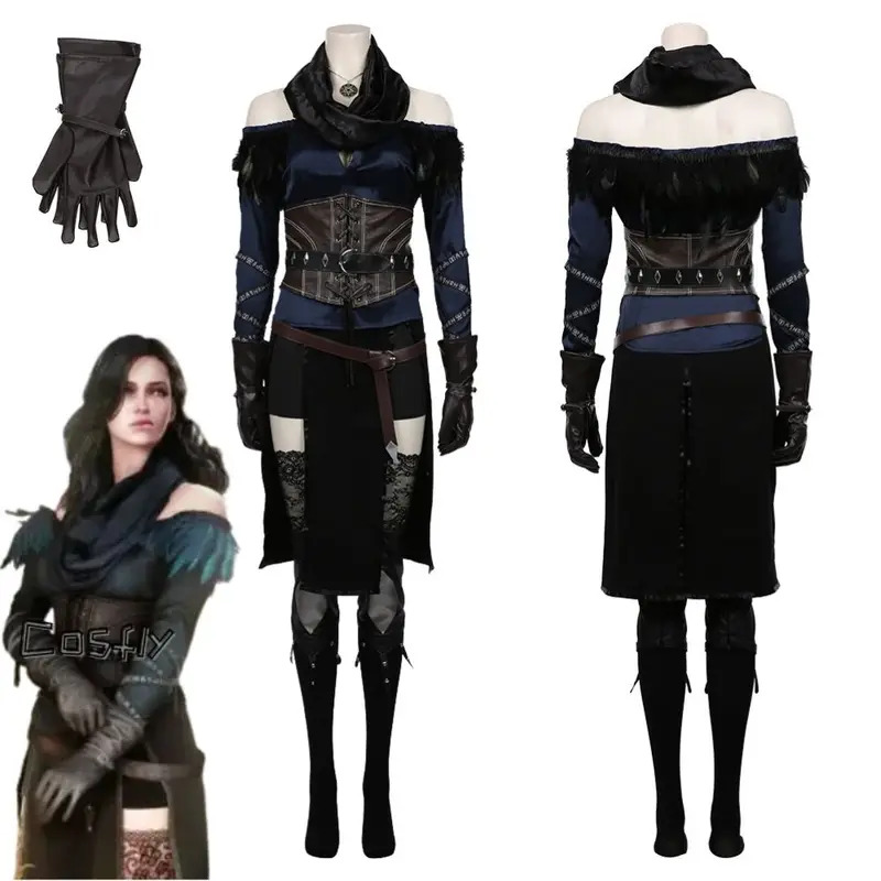 Anime Girl Merchandise - Yennefer-Disfraz de fantasía para mujer y