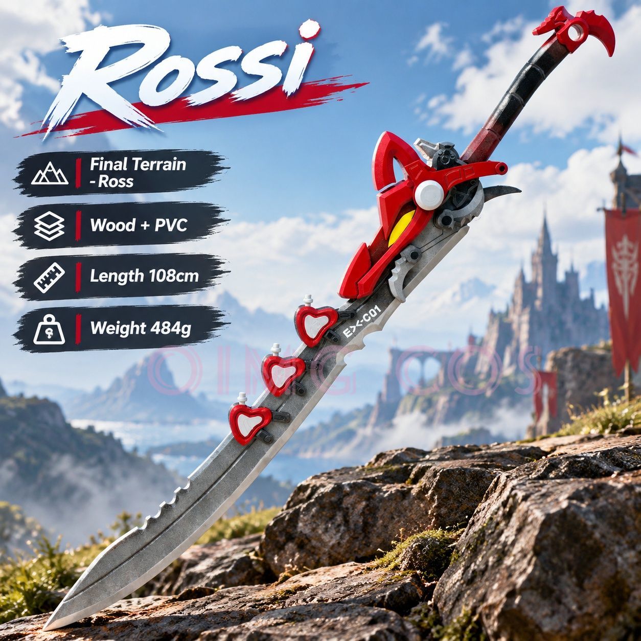 Cosplay Prop Sword - Accesorios de cosplay de Endfield Rossi