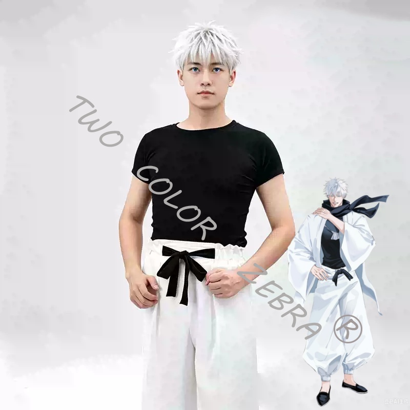 Disfraz de Cosplay de Gojo Sat - Cosplay Wig Colored reseña y precio