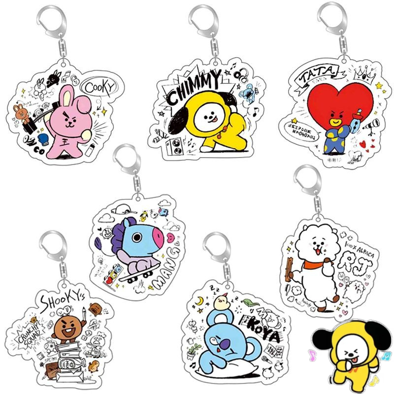 Llavero acrílico BT21 de anime - Anime Girl Merchandise reseña y precio