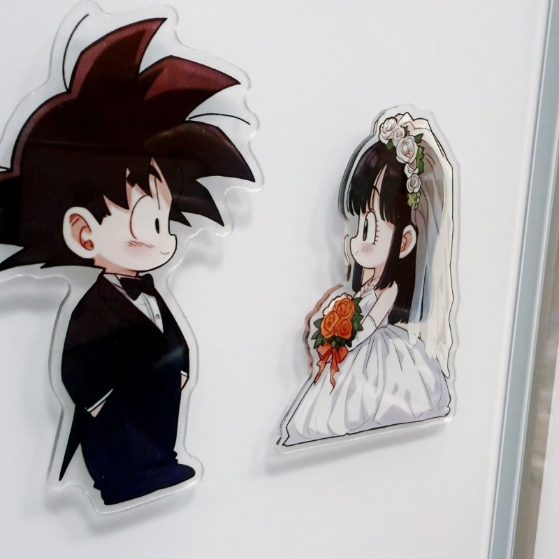 Imán de nevera acrílico con di - Anime Merchandise Japan reseña y precio
