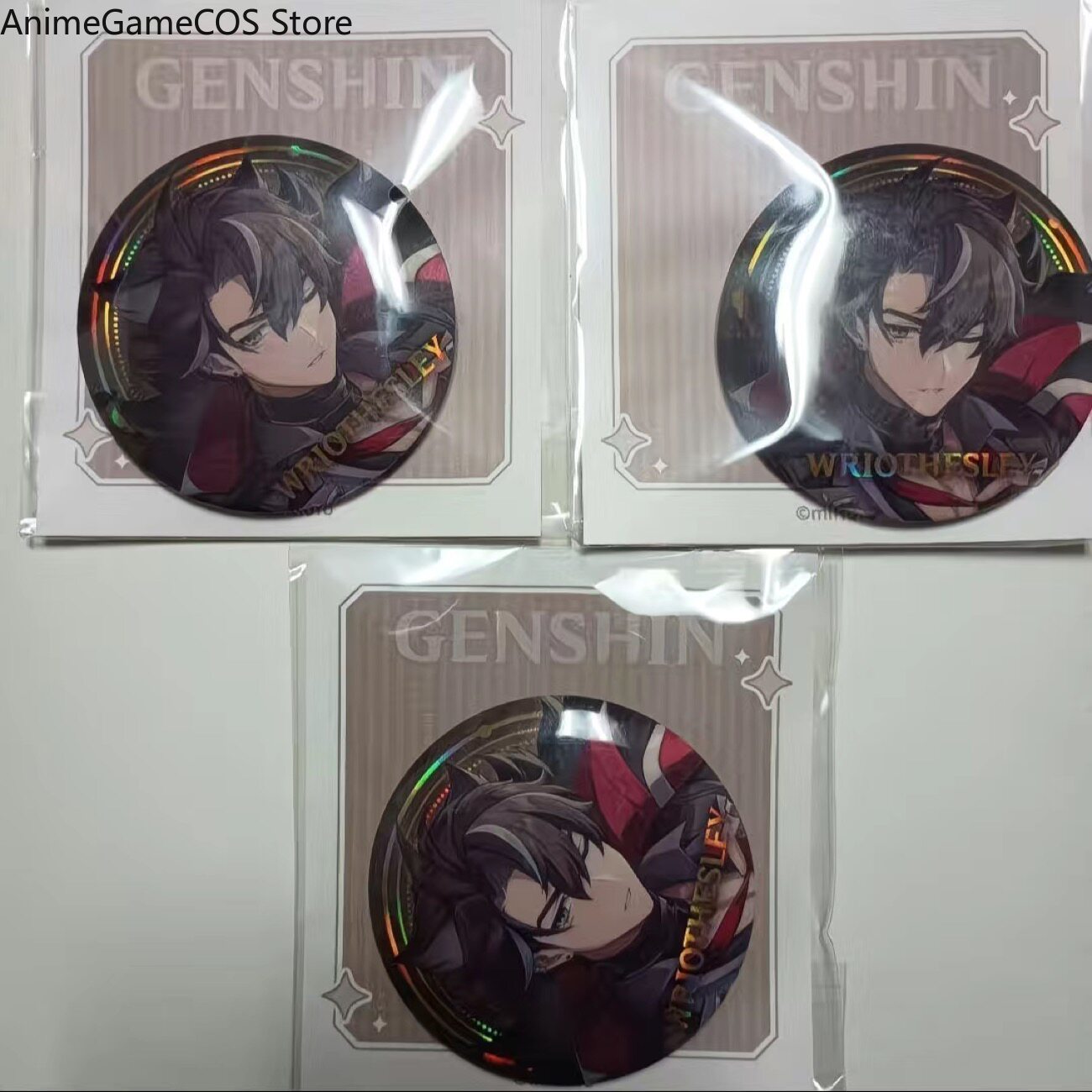 Anime Genshin Impact Wriothesl - Pin Button Badge reseña y precio