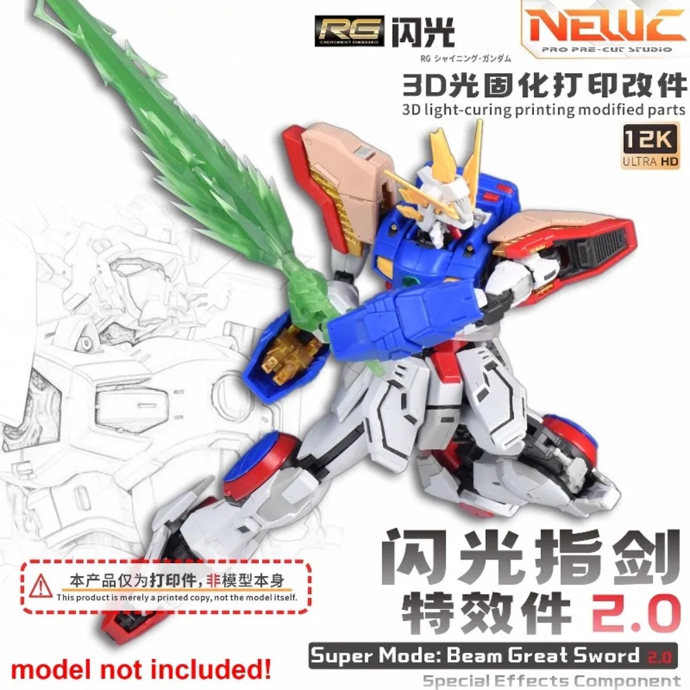 Nuevo accesorio de hoja impres - Bandai Gundam Rg reseña y precio