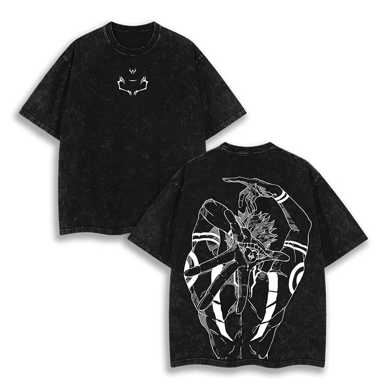 Camiseta lavada con estampado  - Anime Merchandise For Women reseña y precio